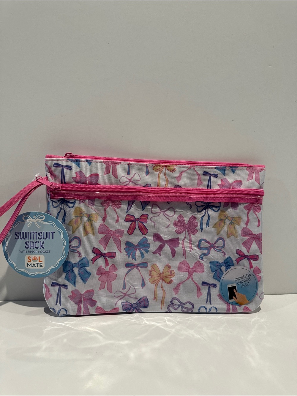 NWT Swim Suit Sack with Zipper pocket. Great for carrying phones etc.
